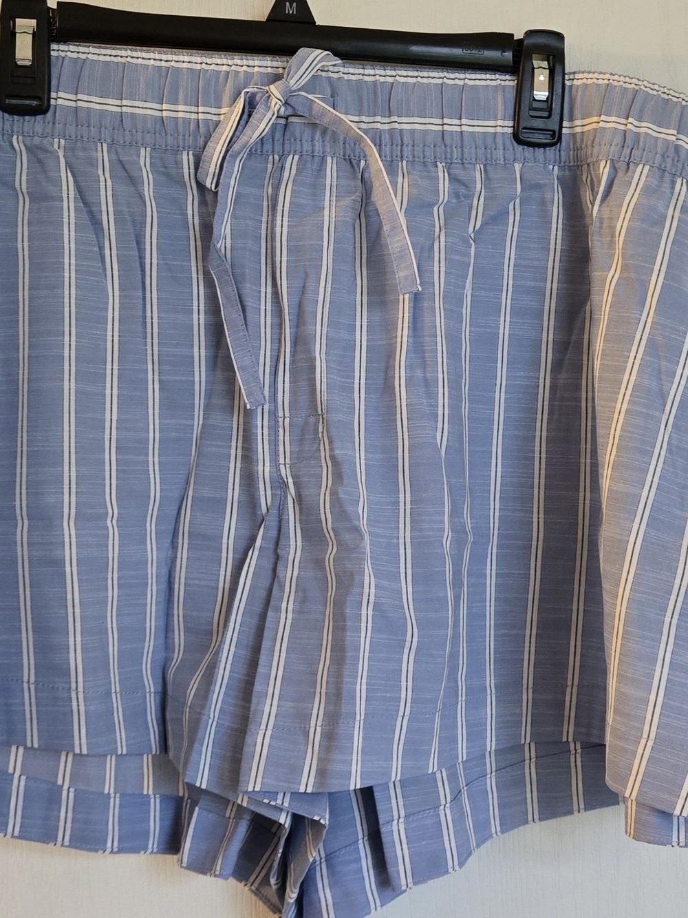Target Blue and White Striped Drawstring Lounge Shorts